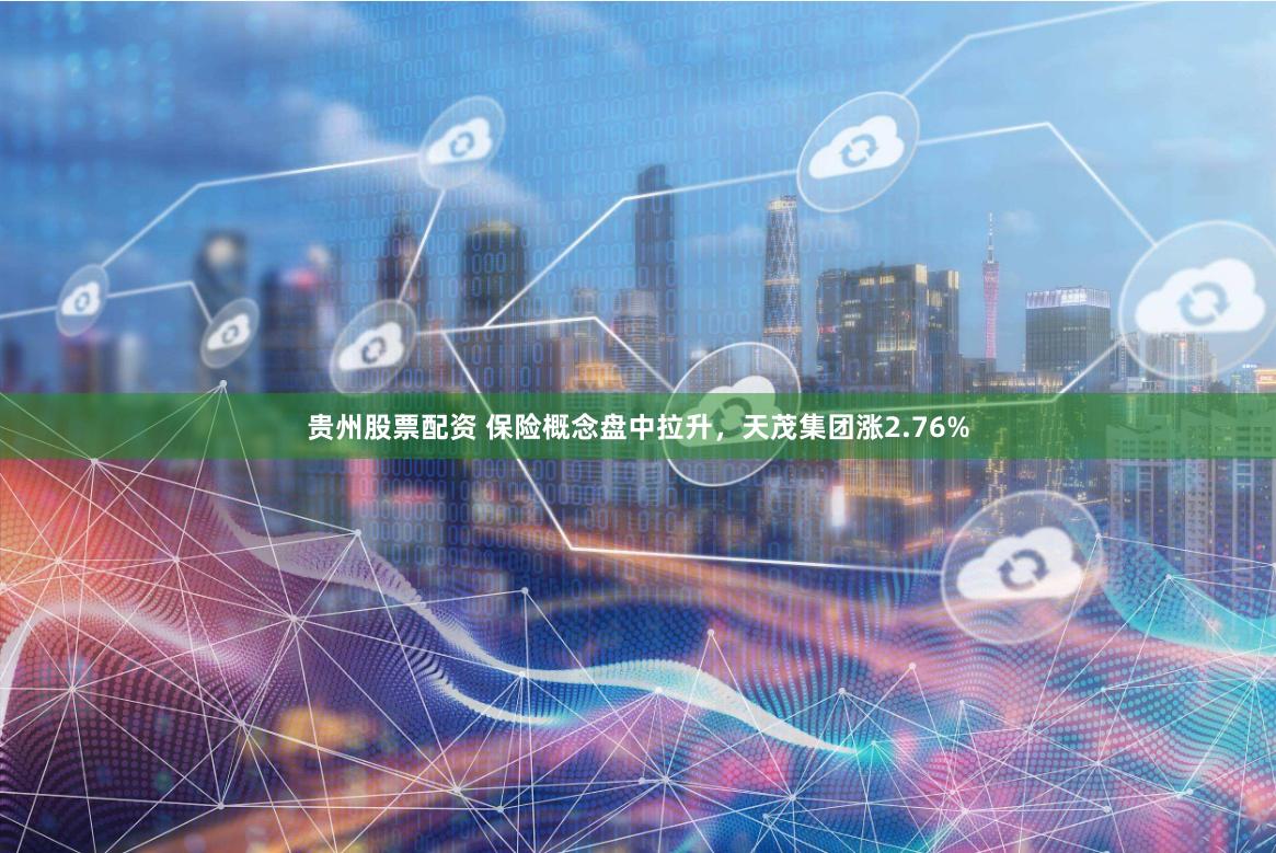 贵州股票配资 保险概念盘中拉升，天茂集团涨2.76%